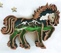 Mountain Spirit Horse Statue