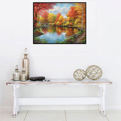 Fall Leave Stream Diamond Art