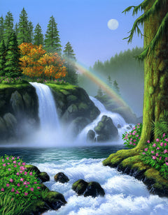 Waterfall Landscape Diamond Art