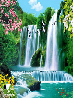 Waterfall Landscape Diamond Art