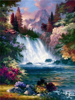 Waterfall Landscape Diamond Art