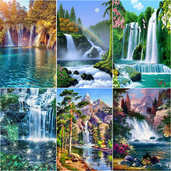 Waterfall Landscape Diamond Art