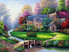 Mountain Cottage Diamond Art