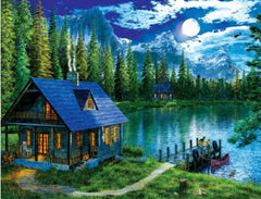 Mountain Cottage Diamond Art