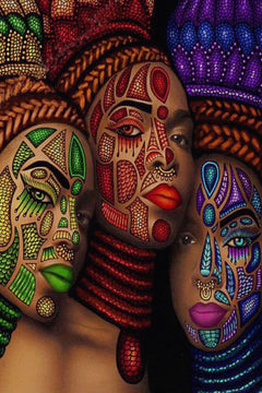 3 African Girls Diamond Art