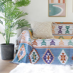 Boho Pattern Woven Throw Blanket