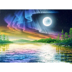 Aurora Moon Diamond Art