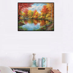 Fall Leave Stream Diamond Art