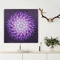 Purple Mandala Diamond Art