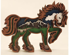 Mountain Spirit Horse Statue