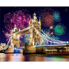 Tower Bridge Fireworks Diamond Art