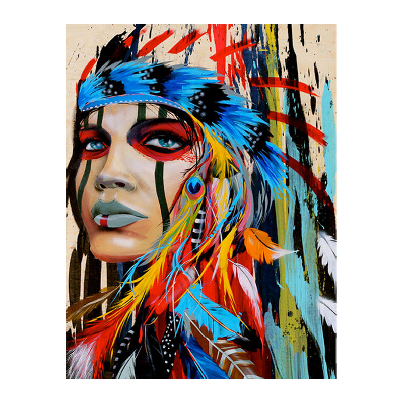 Native American Portrait Diamond Art