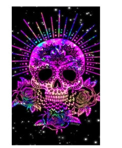 Day of the Dead Skull Diamond Art