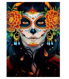 Day of the Dead Skull Diamond Art