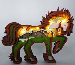 Mountain Spirit Horse Statue