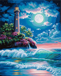 Seaside Lighthouse Diamond Art