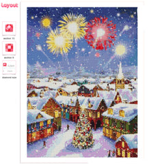 Christmas House Diamond Art