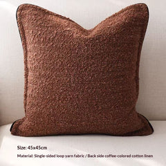 Textured Neutral Cozy Accent Pillow