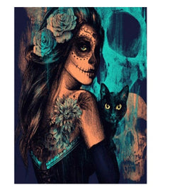 Day of the Dead Skull Diamond Art