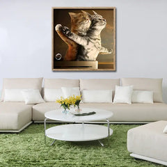 Cozy Cat Diamond Art