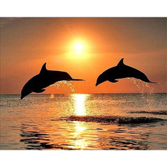 Dolphin Ocean Diamond Art