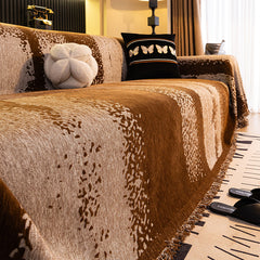 Minimalist Chenille Sofa Cover Blanket