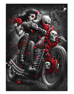 Day of the Dead Skull Diamond Art
