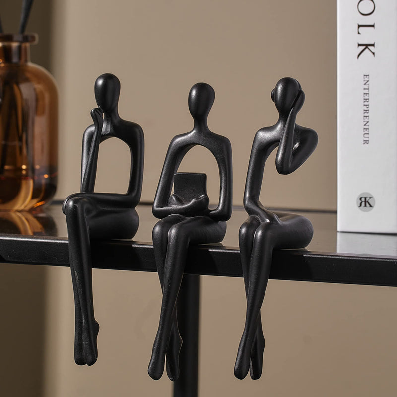 Minimalist Thinker Sculpture Set