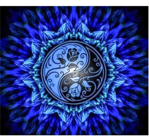 Yin Yang Mandala Diamond Art
