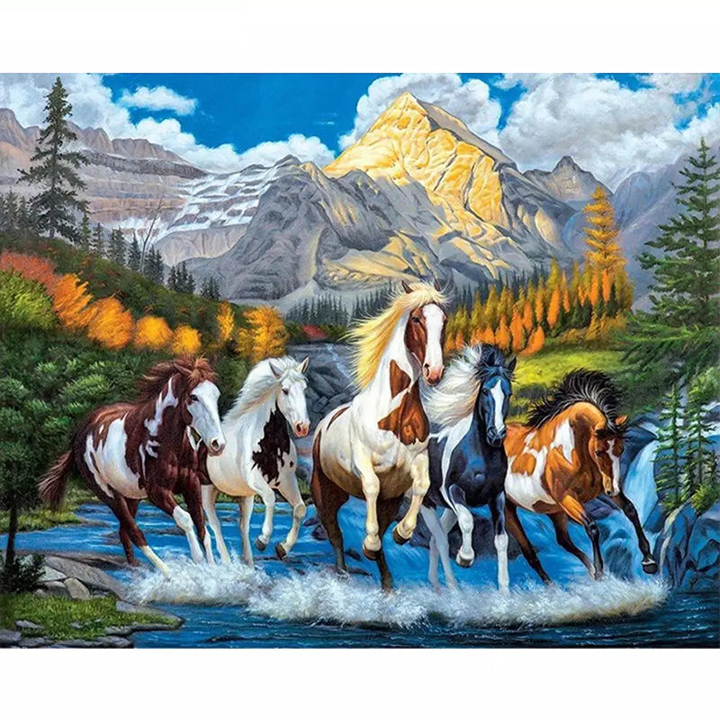 Horse Mosaic Diamond Painting Kit