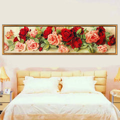 Romantic Rose Diamond Art Statement Wall Piece