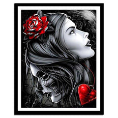 Female Skeleton Diamond Art