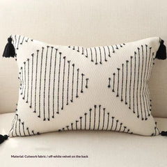 Textured Neutral Cozy Accent Pillow