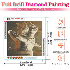 Cozy Cat Diamond Art